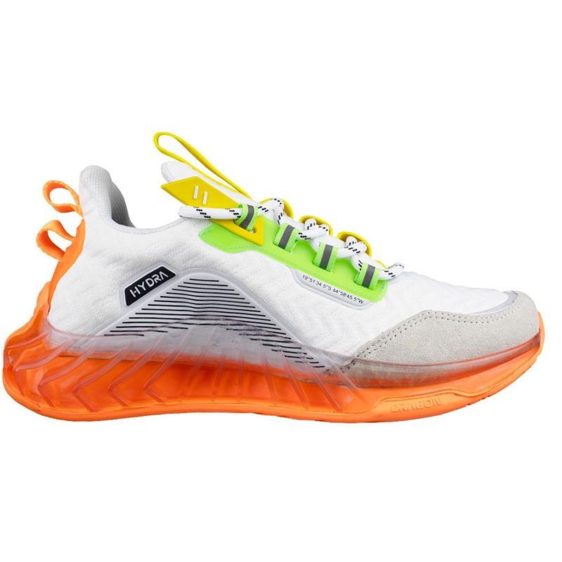 Tênis Esportivo Hydra Masculino Rekoba Branco/Laranja - 02RK077